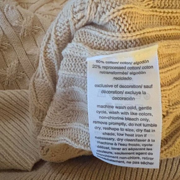 Tommy Hilfiger Cable Knit Short Sleeve Sweater – X - Picture 3 of 6